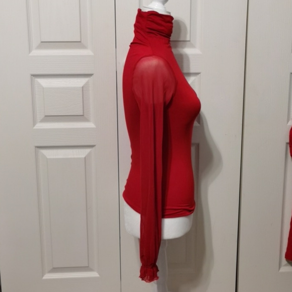 NWOT La Petite Francaise Turtleneck Top XS/S - Picture 5 of 7